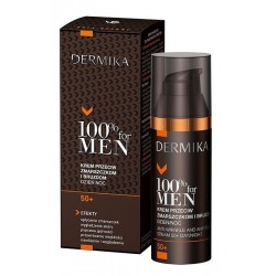 Dermika 100% For Men krem przeciw zmarszkom i bruzdom 50+ dzień/noc 50 ml