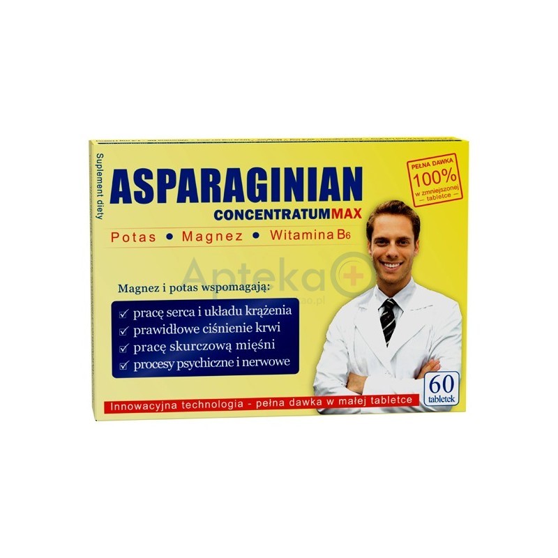 Asparaginian Concentratum Max tabletki 60 szt.