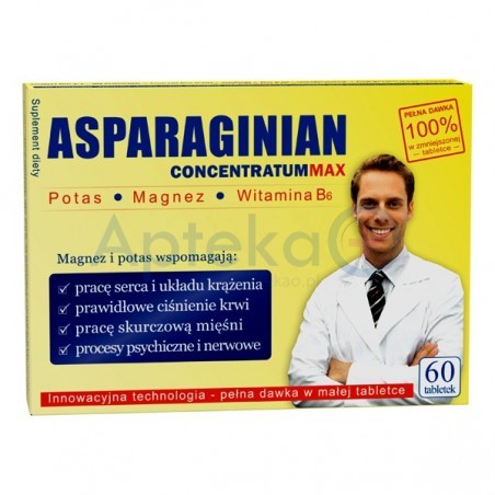Asparaginian Concentratum Max tabletki 60 szt.