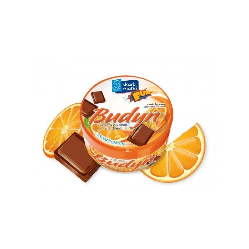 Skarb Matki Budyń czekoladowo-pomarańczowy do ciała dla dzieci 140ml