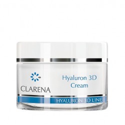 Clarena Hyaluron 3D Cream Ultra-nawilżający krem z 3 rodzajami kwasu hialuronowego 50ml