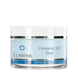 Clarena Hyaluron 3D Elixir Ultra-nawilżający eliksir z 3 rodzajami kwasu hialuronowego 50ml