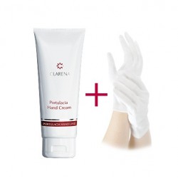 Clarena Portulacia Hand Cream Krem intensywnie regenerujący do pielęgnacji dłoni + rękawiczki 1szt.