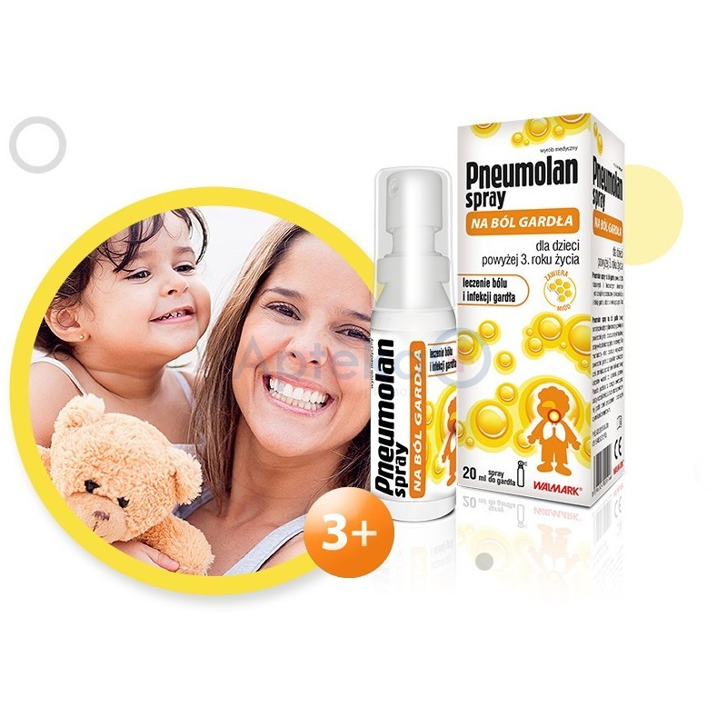 Pneumolan (Sinulan Direct Junior) Spray na ból gardła 20ml