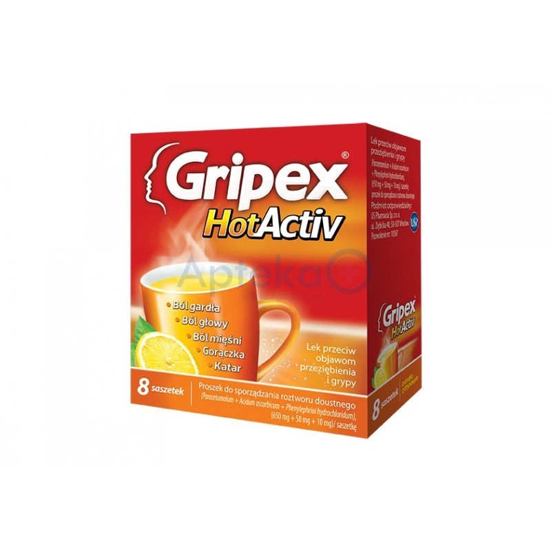 Gripex Hot Activ saszetki 8 sasz.