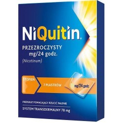 Niquitin 7 mg/24 h plastry przezroczyste 3 stopień 7szt.
