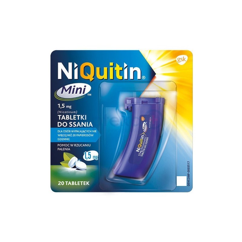 Niquitin Mini 1,5 mg tabletki do ssania 20 tabl.