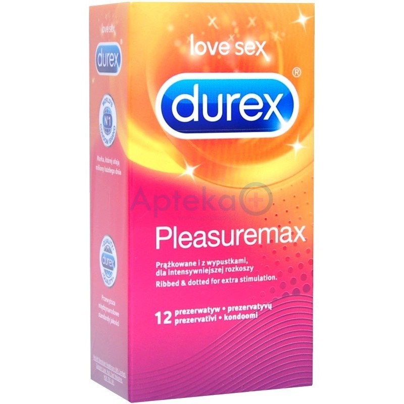 Durex Pleasuremax prezerwatywy prążkowane 12 sztuki