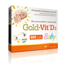 Gold - Vit D3 Baby 400j.m. kapsułki twist-off 30 kaps. 