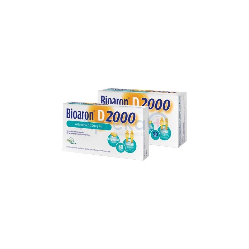 Bioaron D 2000 witamina D3 2000 j.m. kapsułki 30 kaps.