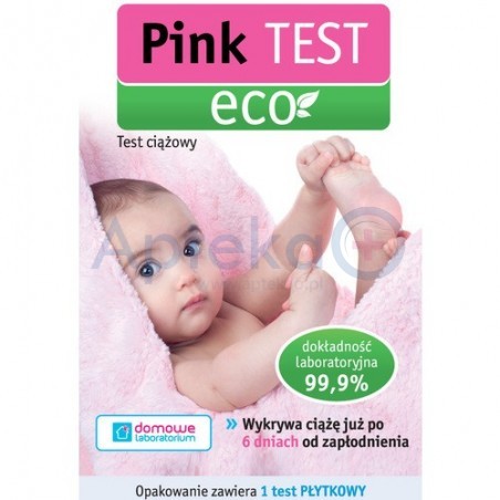 Pink Test Eco ekologiczny test ciążowy płytkowy 1szt.