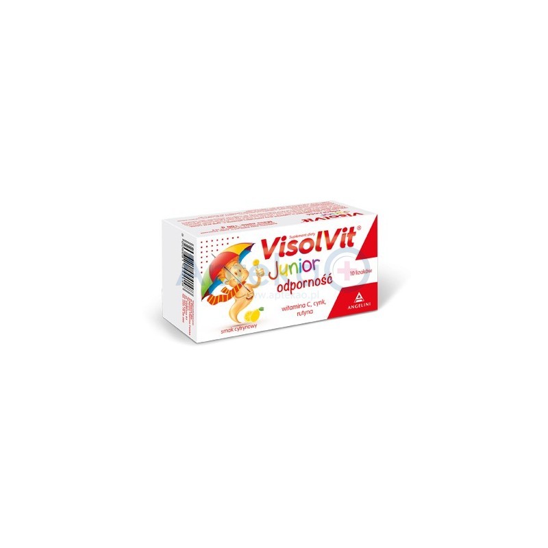 Visolvit Junior odporność lizaki o smaku cytrynowym 10szt.