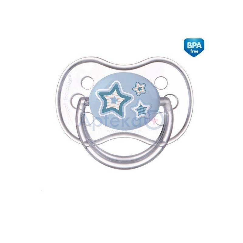 Canpol Smoczek silikonowy symetryczny Newborn baby A (0-6m) 1szt.