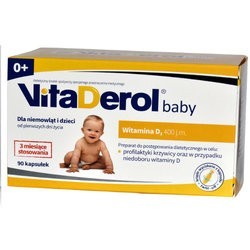 VitaDerol baby kapsułki twist-off, witamina D 400 j.m. 90 kaps.