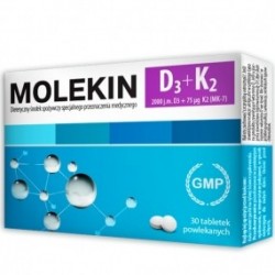 Molekin D3+K2 30 tabletek powlekanych