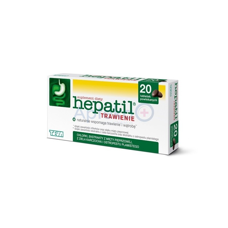 Hepatil Trawienie 20 tabletek