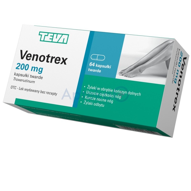 Venotrex 200 mg 64 kapsułki twarde