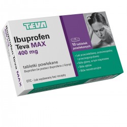 Ibuprofen Teva Max 400 mg 10 tabletek powlekanych