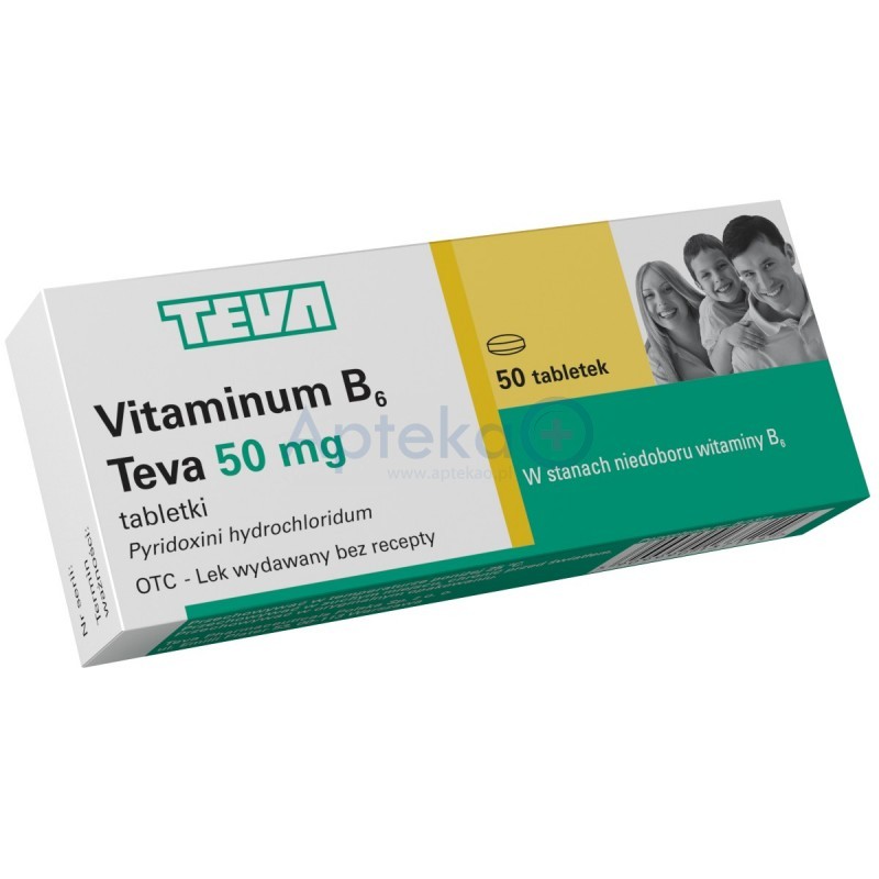 Vitaminum B6 Teva 50 mg 50 tabletek