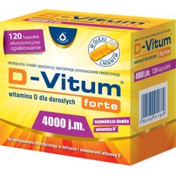D-Vitum Forte Witamina D3 4000 j.m. 120 kapsułek