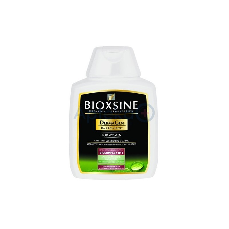 Bioxsine Dermagen For Women szampon przeciw wypadaniu  włosy suche i normalne 300 ml