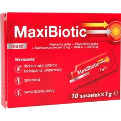 MaxiBiotic maść 10 saszetek x 1 g
