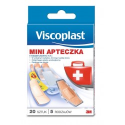 Viscoplast  Mini Apteczka 5 rodzajów plastrów 20 sztuk