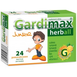Gardimax Herball Junior pastylki do ssania 24 sztuki