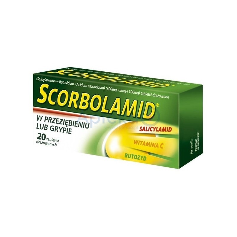 Scorbolamid tabletki drażowane 20 tabl.
