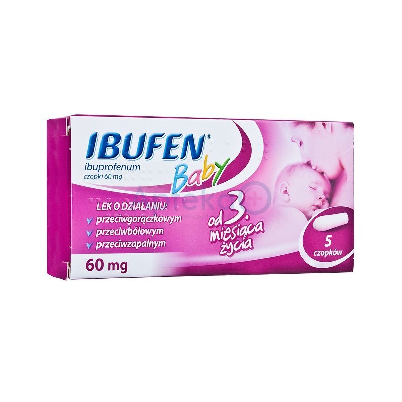 Ibufen Baby 60 mg czopki 5 czopków
