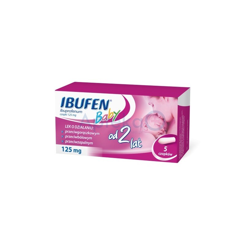 Ibufen Baby 125 mg czopki 5 czopków