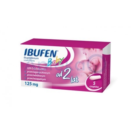 Ibufen Baby 125 mg czopki 5 czopków