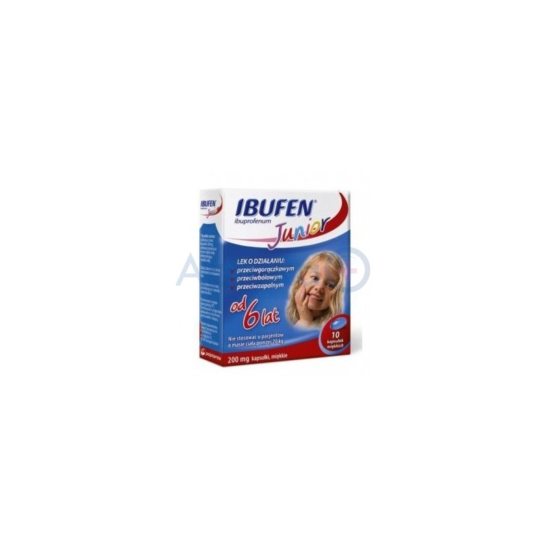 Ibufen Junior 200 mg kapsułki miękki 10 kaps.
