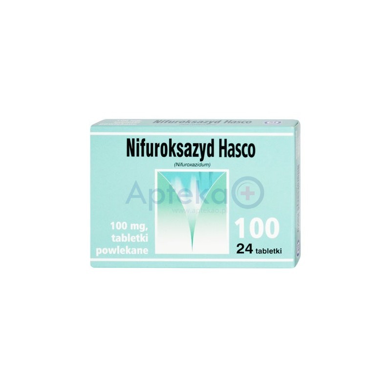 Nifuroksazyd Hasco 100 mg 24 tabletki powlekane