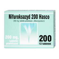 Nifuroksazyd Hasco 200 mg 12 tabletek powlekanych