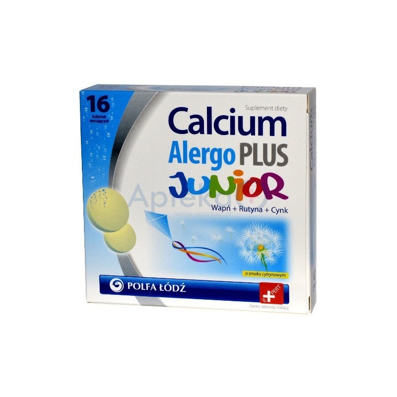 Calcium Alergo Plus Junior tabletki musujące 16 tabl.