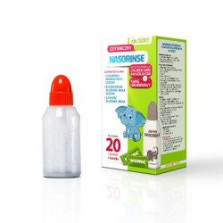 Nasorinse Izotoniczny dla dzieci zestaw z kwasem hialuronowym do płukania zatok i nosa 1 butelka + 20 saszetek