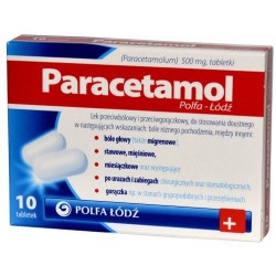 Paracetamol Polfa Łodź  500 mg tabletki 10 tabl.