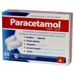 Paracetamol Polfa Łodź  500 mg tabletki 20 tabl.