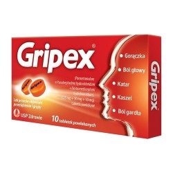 Gripex tabletki powlekane10 tabl. powl.