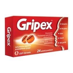Gripex tabletki powlekane 24 tabl. powl.