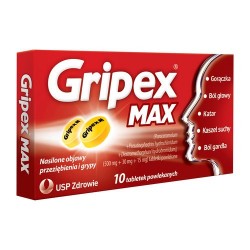 Gripex Max tabletki powlekane 10 tabl. powl.