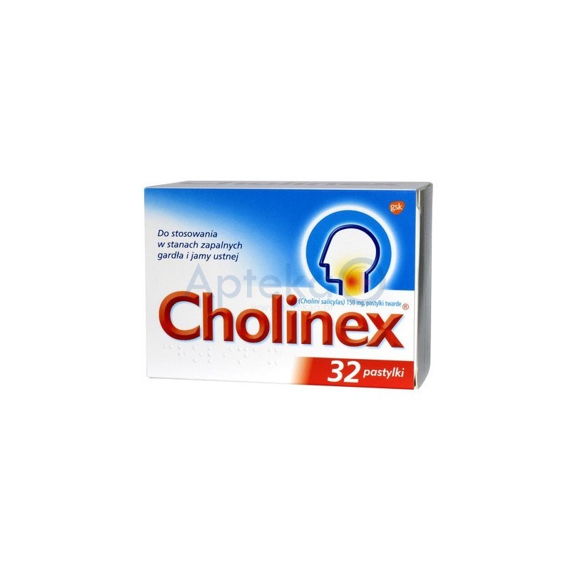 Cholinex 150 mg pastylki 32 past.