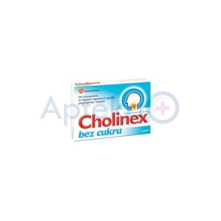 Cholinex bez cukru 150 mg pastylki 24 past.
