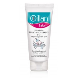 Oillan Baby 3 w 1 szampon, żel do kąpieli i pod prysznic 200 ml