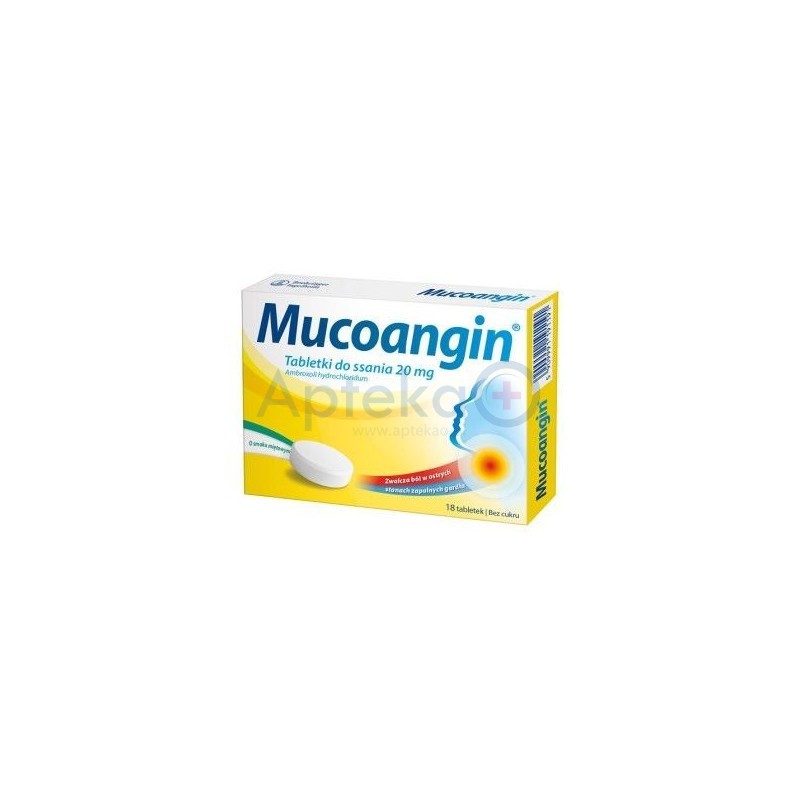 Mucoangin 20 mg tabletki do ssania 18 tabl.