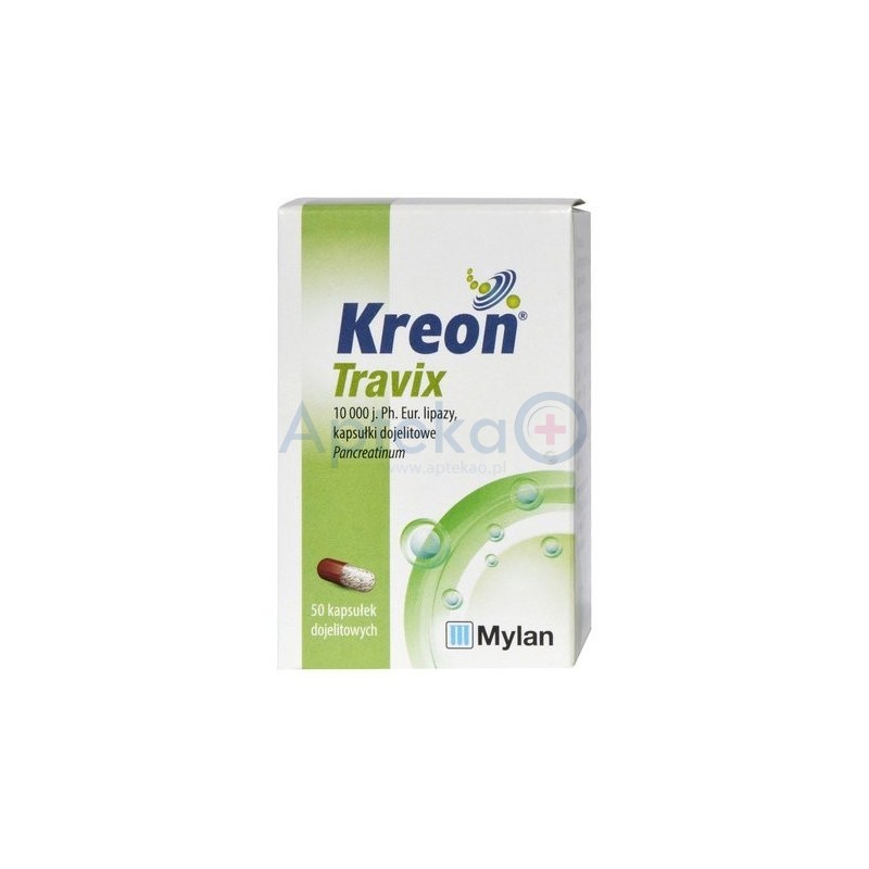 Kreon Travix 150 mg 10.000 j. 50 kapsułek dojelitowych