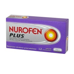 Nurofen Plus 200 mg + 12,8 mg tabletki 12 tabl.