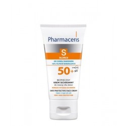 Pharmaceris S bezpieczny krem ochronny do twarzy dla dzieci SPF 50+ 50 ml