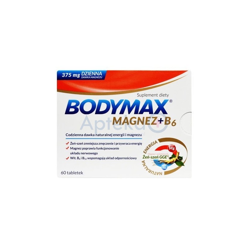 Bodymax Magnez + B6 60 tabletek